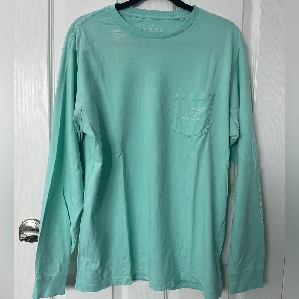 Light blue Vineyard Vines Long Sleeve t-shirt